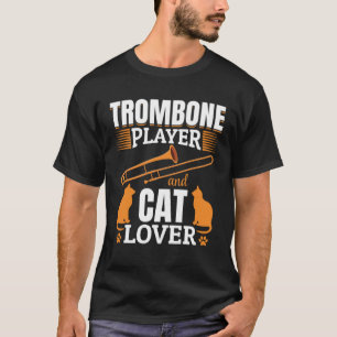 T-shirt Joueur Trombone Et Chat Trombone Joueur Et Chat