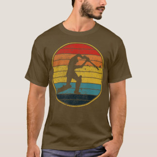 T-shirt Joueur Vintage de cricket de cricket Retro