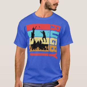 T-shirt Joueur vintage de rugby Sport amusant