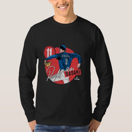 T-shirt Joueurs de baseball Roki Sasaki Los Angeles D MLB  (Devant)