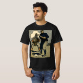 T-shirt Joueurs De Baseball vintages, Art Stylisé (Devant entier)