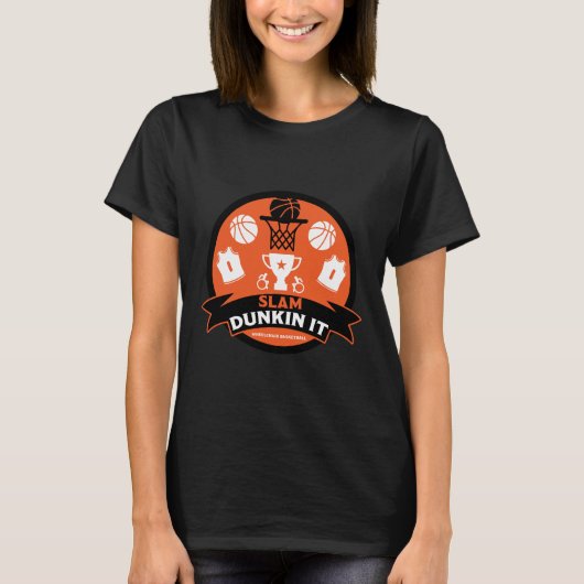 T-shirt Joueurs de basket-ball en fauteuil roulant (Devant)