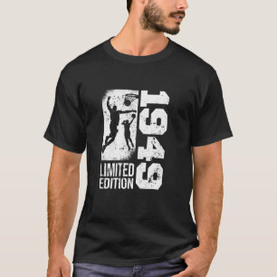 T-shirt Joueurs de basket-ball Vintage né en 1949 Annivers