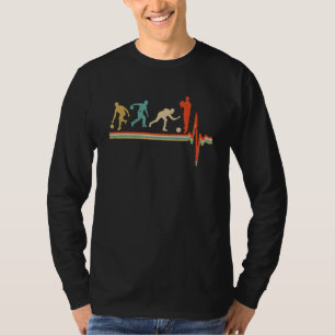 T-shirt Joueurs de Bocce au rythme cardiaque de style rétr