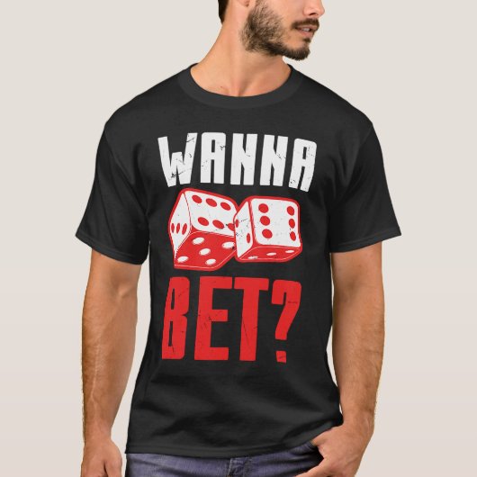 T-shirt Joueurs de craps de pari cool (Devant)