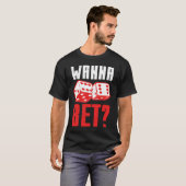 T-shirt Joueurs de craps de pari cool (Devant entier)