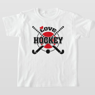 T-shirt Joueurs de hockey sur gazon, Bâtons de hockey trav