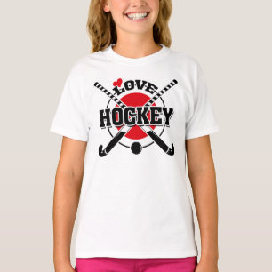 T-shirt Joueurs de hockey sur gazon, Bâtons de hockey trav