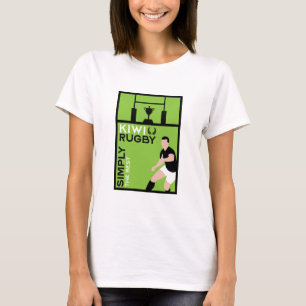 T-shirt Joueurs de rugby Kiwi NZ Art