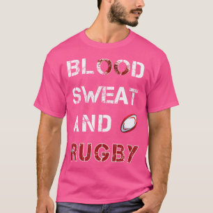 T-shirt Joueurs de rugby sang et rugby