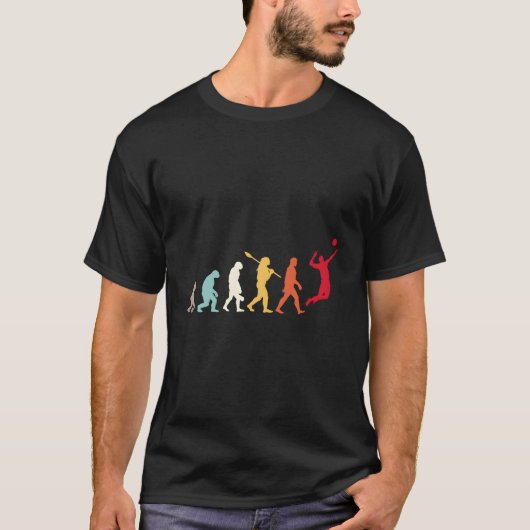 T-shirt Joueurs de volley-ball Evolution (Devant)