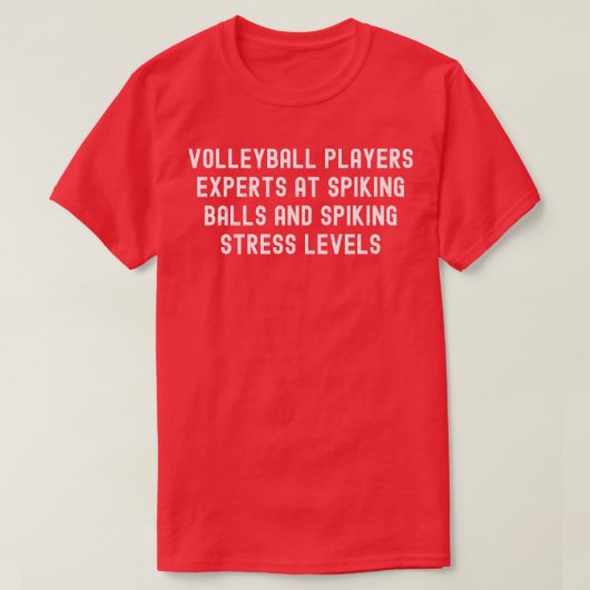 T-shirt Joueurs de volley-ball Experts en balles de pointe (Design devant)