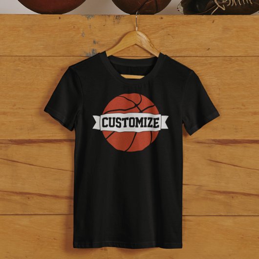 T-shirt Joueurs et entraîneurs de basket-ball Nom d'équipe