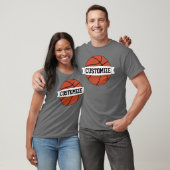 T-shirt Joueurs et entraîneurs de basket-ball Nom d'équipe (Unisexe)