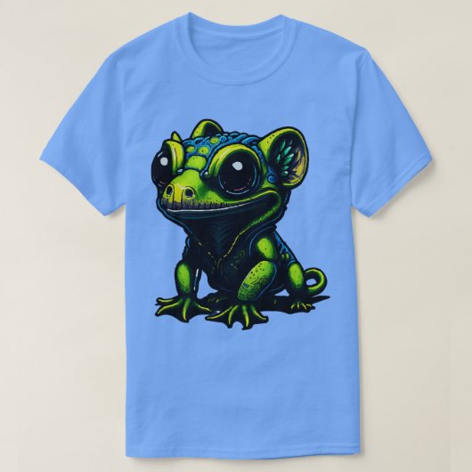 T-shirt Joueurs Illustration Parfaite Jolie couleur Gekko  (Design devant)