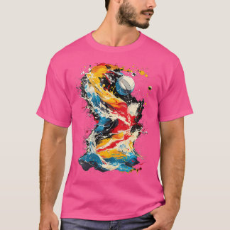 T-shirt Joueuse Artsy Water Polo Sur L'Art Abstrait Wat