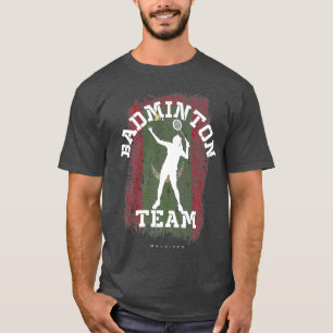 T-shirt Joueuse Badminton Maldives Net Games Joueur Badmin