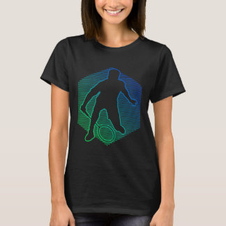 T-shirt Joueuse de badminton Volant de badminton Squash