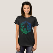 T-shirt Joueuse de badminton Volant de badminton Squash (Devant entier)