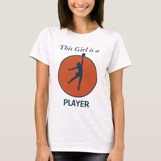 T-shirt Joueuse de basket (Devant)