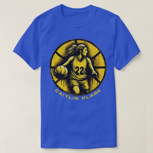 T-shirt Joueuse de basket-ball féminine Caitlin 22 (Design devant)