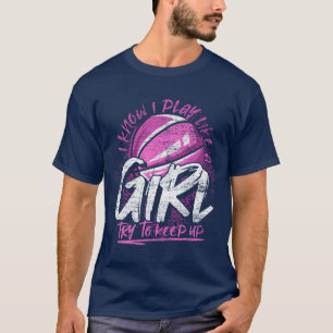 T-shirt Joueuse de basket-ball Femmes Sport Drôle filles B