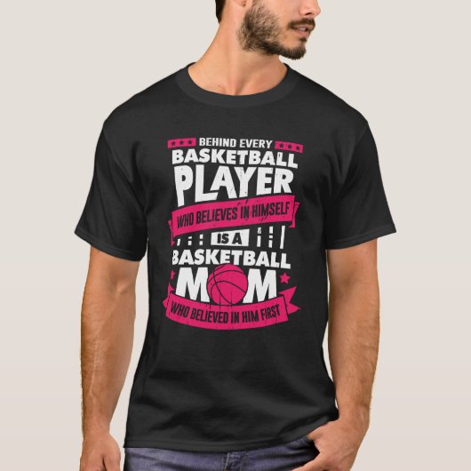 T-shirt Joueuse de basket-ball Maman Giant (Devant)