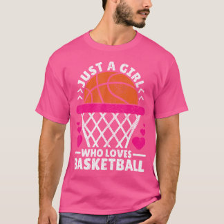 T-shirt Joueuse De Basketball Femme Juste Une Fille Qui Ai