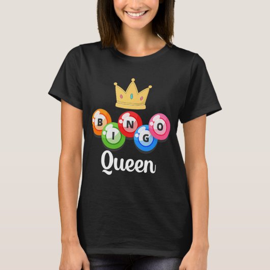 T-shirt Joueuse de bingo Queen Womens (Devant)
