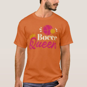 T-shirt Joueuse de boules italienne Reine de bocce rétro f
