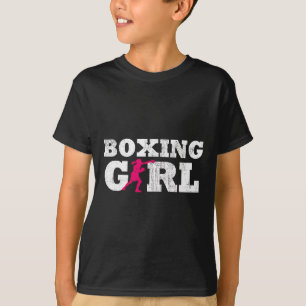 T-shirt Joueuse de boxe Silhouette Sport Cadeau