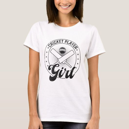 T-shirt Joueuse de cricket (Devant)