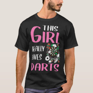T-shirt Joueuse de fléchettes pour femmes cadeau Cette fi