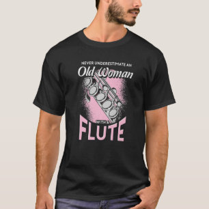 T-shirt Joueuse de flute retraitée femmes musicienne de fl