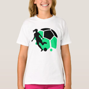 T-shirt Joueuse de football, Cadeau d'anniversaire, équipe