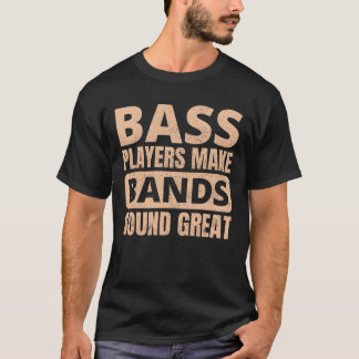 T-shirt Joueuse de guitare basse Musique Musicienne Bassis