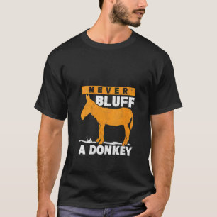 T-shirt Joueuse De Poker Femme Ne Jamais Donkey A Fish Cas