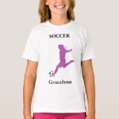 T-shirt Joueuse de soccer mousseux (Devant)