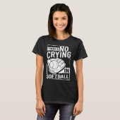 T-shirt Joueuse de softball Équipe Lanceuse Attrapeuse Ent (Devant entier)