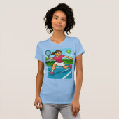 T-shirt Joueuse de tennis (Devant entier)