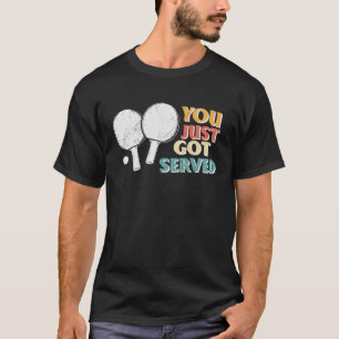 T-shirt Joueuse de tennis de table Hommes Ping Pong Ball T