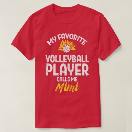 T-shirt Joueuse de volley-ball préférée des femmes Mimi Su (Design devant)