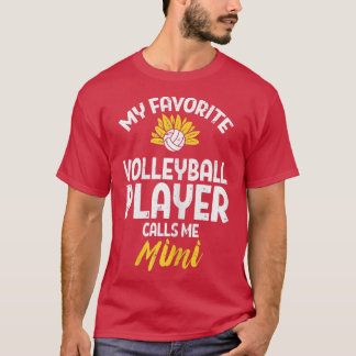 T-shirt Joueuse de volley-ball préférée des femmes Mimi Su