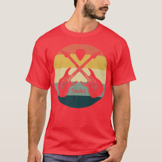 T-shirt Joueuse Guitare vintage Cadeaux Pour Hommes Femmes
