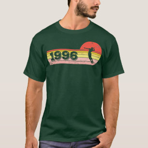 T-shirt Joueuse Shuttlecock Née 1996 Anniversaire Dames Ba