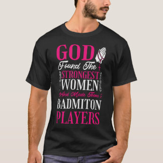 T-shirt Joueuses de badminton chrétiennes pour le badminto
