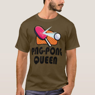 T-shirt Joueuses de tennis de table Ping Pong