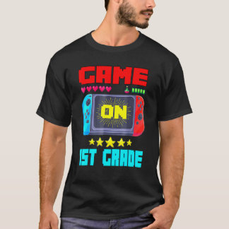 T-shirt Jouez 1re année de retour à l'école joueur  Premiè