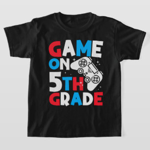 T-shirt Jouez 5e année drôle anniversaire garçon amateur d
