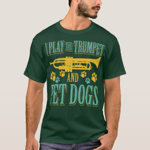 T-shirt Jouez À La Trompette Et Aux Chiens De Compagnie